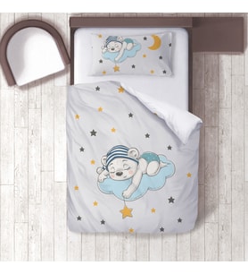 Çocuk Odası Dijital Baskılı 160x220cm Tek Kişilik Nevresim Takımı Model 00043