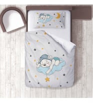 Çocuk Odası Dijital Baskılı 160x220cm Tek Kişilik Nevresim Takımı Model 00043