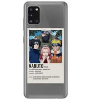 Samsung Galaxy A31 Uyumlu Naruto Anime Desenli Şeffaf Telefon Kılıfı