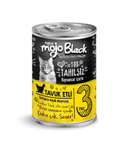 Mojo Black No:3 Tahılsız (400gr) Tavuk Etli Yetişkin Kedi Konservesi 12'Lİ