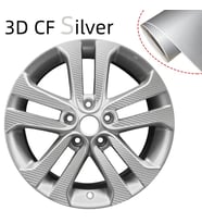 ESEMİZ 3d GRİ SİLVER  Tırtıklı Desen Hava Kanallı Karbon Folyo 50CMX152CM