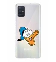 Samsung Galaxy A51  Kapak Donald Duck Tasarımlı Şeffaf Silikon Kılıf