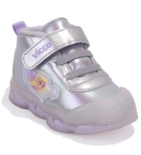Vicco Gemini 946B25K445 Gri Ortopedik Işıklı Kız Bebe Spor Bot