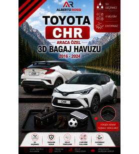 Toyota Chr 2023 - 2026 Araca Özel 3D Bagaj Havuzu