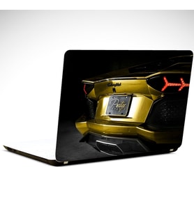 Lamborghini Sarı Laptop Sticker 13 İnch (34X24CM)