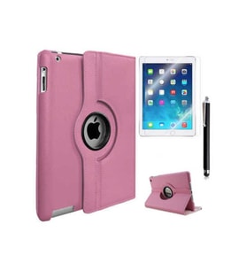 Apple iPad Mini 5 Uyumlu Zore Dönebilen Standlı Kılıf (Pembe)