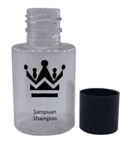 100 Adet Boş Şişe Baskılı Otel Tipi Şampuan Yazılı 30 ML Silindir Şişe Tek Kullanımlık Kullan At