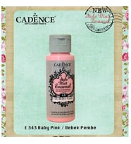 Cadence Style Matt Enamel Cam & Porselen Boyası 59 ml. E-343 Bebek Pembe 