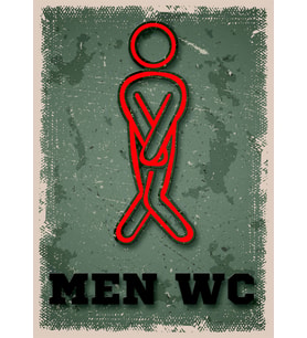 MeyArt Retro Sac Levha 2 ADET Bay-Bayan Wc Yönlendirme Yazısı Metal Herbiri 15X20cm İKİ ADET