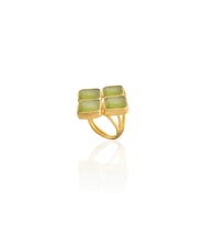 Kadir Jewellery 22 Ayar Altın Kaplama Kadın Zirkon Taşlı Yüzük