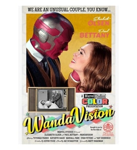 Wandavision Tablo Ahşap Poster Dekoratif