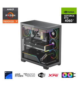 ETERNAL POWER RYZEN 7 9800X3D 64G DDR5 1TB M.2 RTX 4060Tİ B650 WIFI 750W 240M