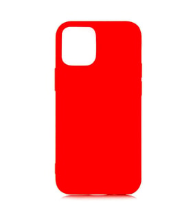 iPhone 12 ile Uyumlu Cappy Silikon Kılıf (6.7") Kırmızı
