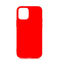 iPhone 12 ile Uyumlu Cappy Silikon Kılıf (6.7") Kırmızı