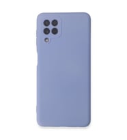 Samsung Galaxy A22 Kılıf Nano İçi Kadife Silikon - Lila