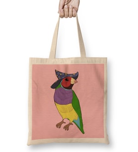 Gouldian Finch Wizard 04 Bez Çanta Uzun Saplı