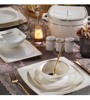 Aryıldız Yemek Takımı 60 Parça Square Porselen 31037
