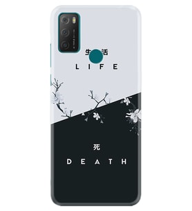 TCL 20E Kılıf Resimli Silikon Kılıf Life and Death 1339