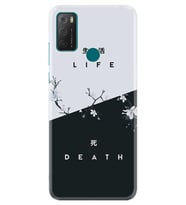 TCL 20E Kılıf Resimli Silikon Kılıf Life and Death 1339