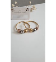 ÇELİK KÜPE KADIN  316 L ÇELİK RENK ATMAZ GARANTİLİ ANTİALERJİK  KIKIRDAK