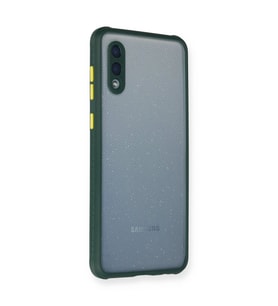 Galaxy A02 Kılıf Miami Şeffaf  - Koyu Yeşil