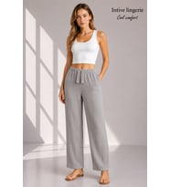 Intive Cool Comfort Müslin/Waffle Kumaş İç Göstermez Pamuklu Nefes Alabilir Rahat Yazlık Pantolon