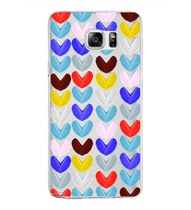 PrintiFy Samsung Galaxy Note 5 ile Uyumlu 1mm Slim Fit Water Color 1 Baskılı Şeffaf  Kılıf