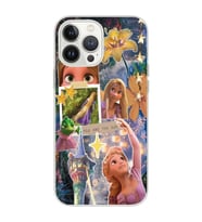 Iphone 12 Pro Uyumlu Rapunzel Kolaj Tasarımlı Şeffaf Telefon Kılıfı