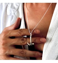 Gümüş Çekiç Kolye 925 Ayar Gümüş Çekiç Figürlü Erkek Kolye