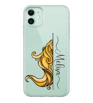 Başak Burcu Tasarımlı Şeffaf Telefon Kılıfı (Tüm Modeller Mevcuttur)
