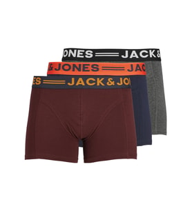 Jack & Jones Erkek 3'lü Paket Pamuklu Boxer Seti - Lichfield