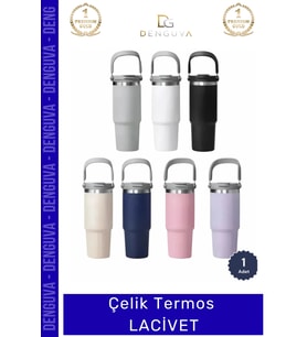 #Termos Paslanmaz Vakumlu Sızdırmaz Mat Isı Yalıtımlı Dayanıklı Şık Ergonomik Çelik Termos