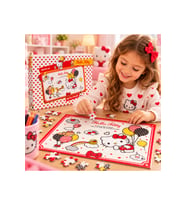 Puzzlez Hello Kitty ve Balonlar Puzzle 100 Parça 48x34 cm (100 Parça)