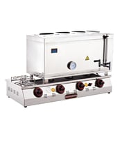 Işıkgaz Silver 85 Lik Tüplü 60 Litre 4 Demlikli Çay Kazanı (Gri)