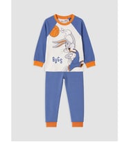 LCW baby Bej Bugs Bunny Baskılı Erkek Bebek Takım