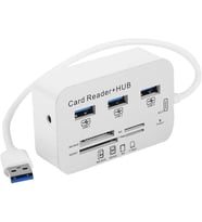 USB 3.0/3.1 Hub + Card Reader Çoklu Kart Okuyucu, 3 USB Girişli, 5/10 Gbps Veri Aktarım Destekli, SD(HC) MS DUO M2 T-Flash Kart Yuvalı, 20/30 cm Kablolu (NRT-30619)