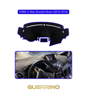 FORD C-Max double ekran (2010-2014)TORPİDO KORUMA HALISI MAVİ KENAR