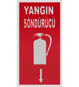 Bilge Yangın Söndürücü Yer Gösterir Levha