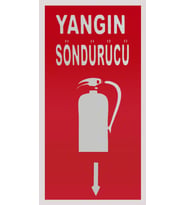 Bilge Yangın Söndürücü Yer Gösterir Levha