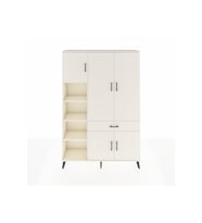 Arges Gardrop 8 Raflı Tek Çekmeceli 5 Kapaklı 132x30x195 Aytaşı-Aytaşı