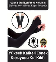 Kaliteli Uzun Kumaş Esnek Spor Bisiklet Motosiklet Koşu Tesettür Güneş Anti UV Koruyucu Kol Kılıfı