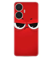 Realme C55 Kılıf Resimli Desenli Silikon Platinium Series Red 1829