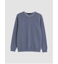 LCWAIKIKI Classic Mavi Bisiklet Yaka Erkek Sweatshirt