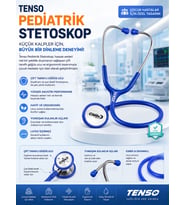 Pediatrik Stetoskop  Çocuk Muayene Steteskopu  Hassas Akustik Dinleme