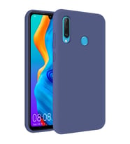 Huawei P30 Lite İnce Mat Silikon Kılıf Lacivert