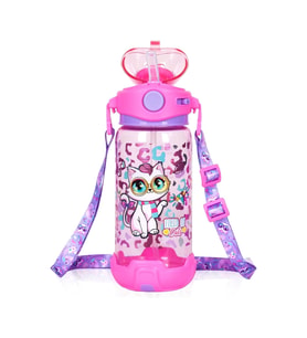DREAM VEST GÖZLÜKLÜ KEDİ ŞEFFAF MATARA 650 ML. (K)