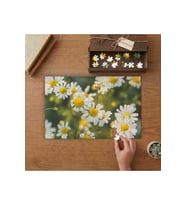 Papatyalar - Bahçesi Tasarımı 240 parça Ahşap Puzzle Ahşap Kutuda MP01624
