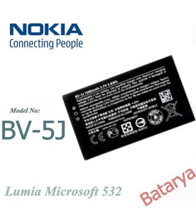 Nokia BV-5J Batarya Nokia Lumia Microsoft 532 Uyumlu Batarya