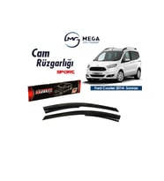 Ford Courier 2014- Sonrası Mugen Tip Cam Rüzgarlık Sunplex (Siyah)