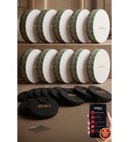 Midex BR-410X 10'lu Bendir Def Toptan Paket Akort Ayarlı EL Tutma Oyuklu Çantalı